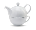 TEA TIME – Teapot and cup set 400 ml – White