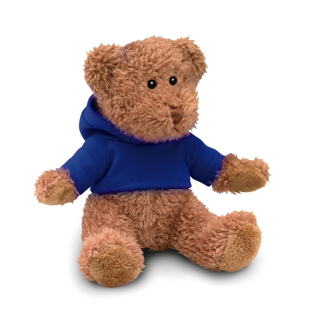 JOHNNY – Teddy bear plus with hoodie – Blue