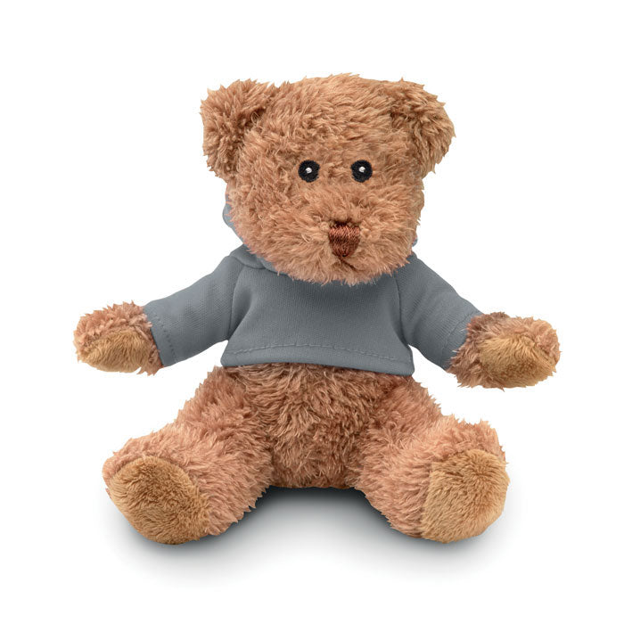 JOHNNY – Teddy bear plus with hoodie – Grey