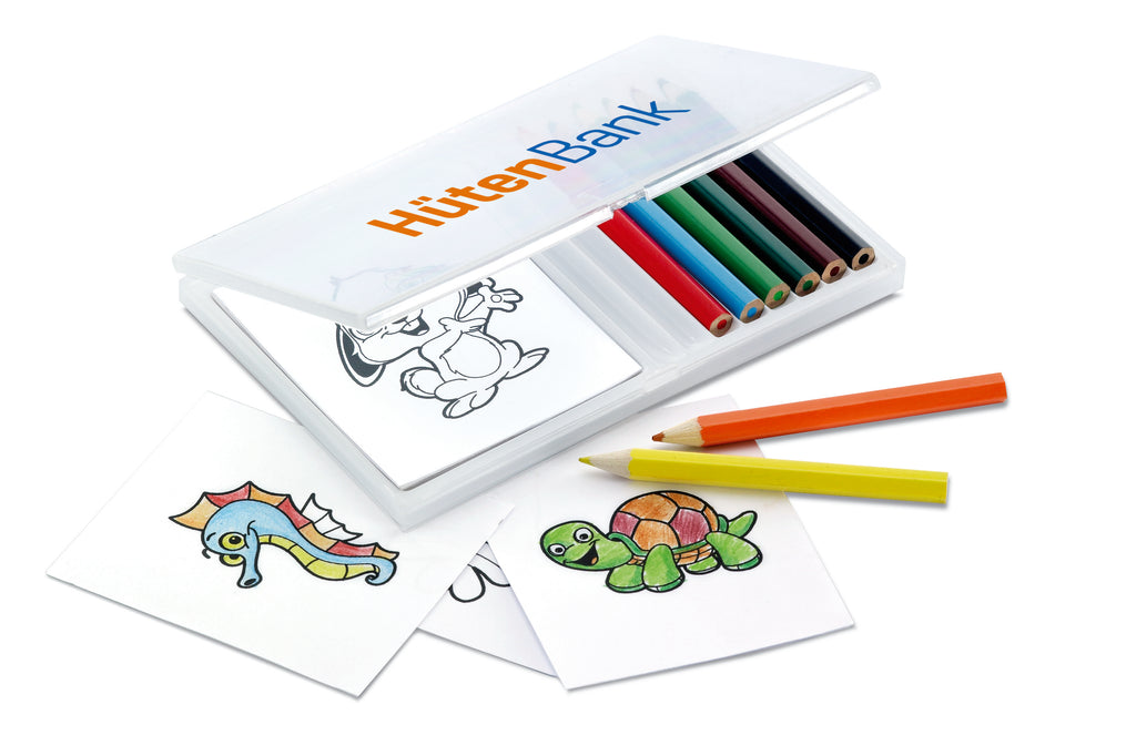 RECREATION – Wooden pencil colouring set – item picture printed