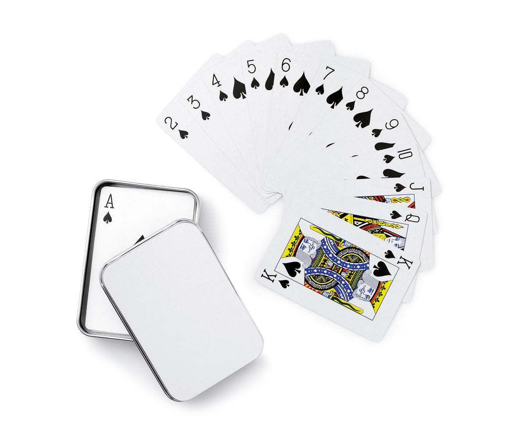 AMIGO – Playing cards in tin box – item picture side
