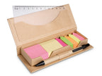 STIBOX – Sticky memo set recycked w/pen – Beige