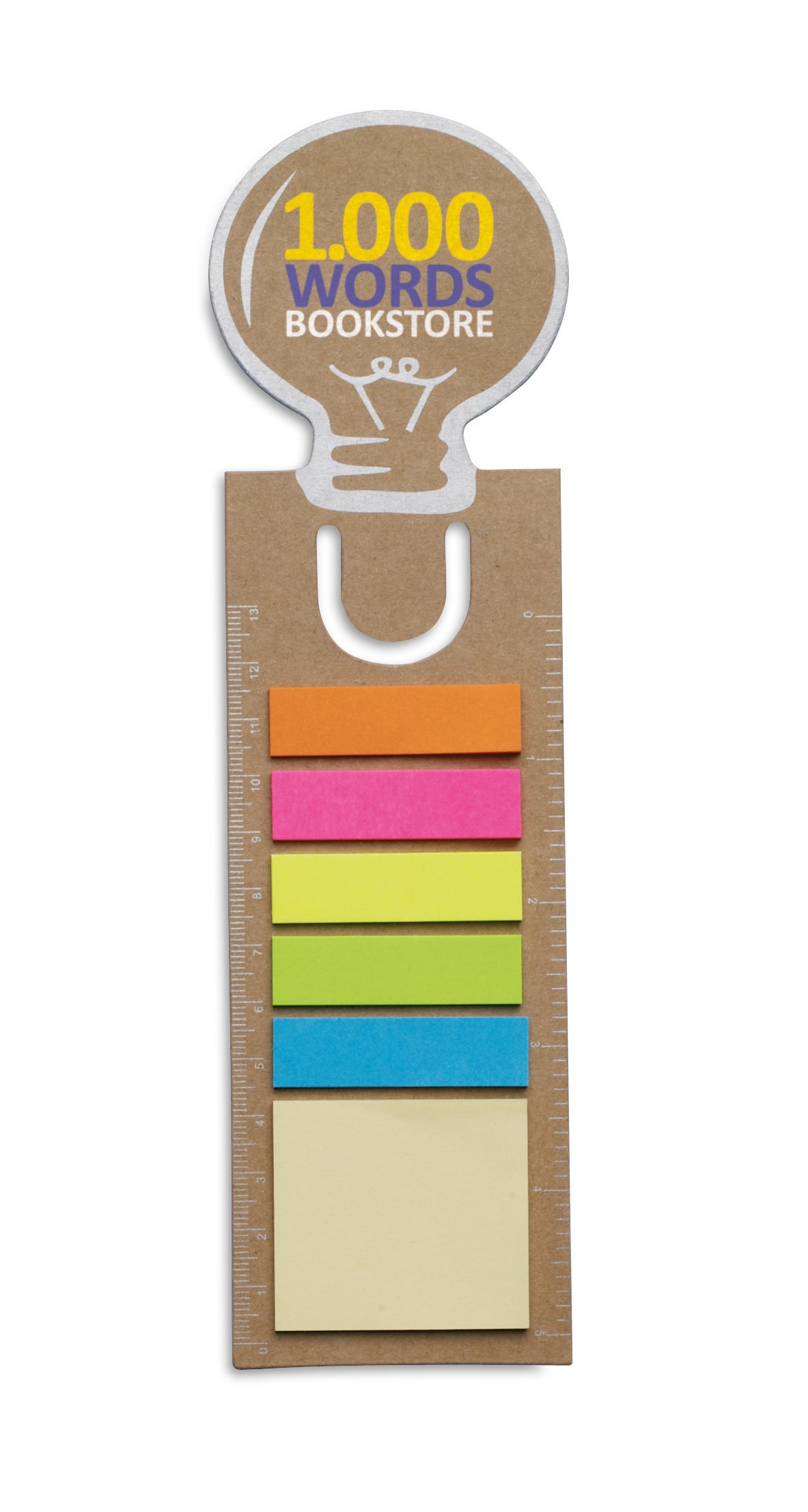 IDEA – Bookmark with sticky memo pad – item picture printed