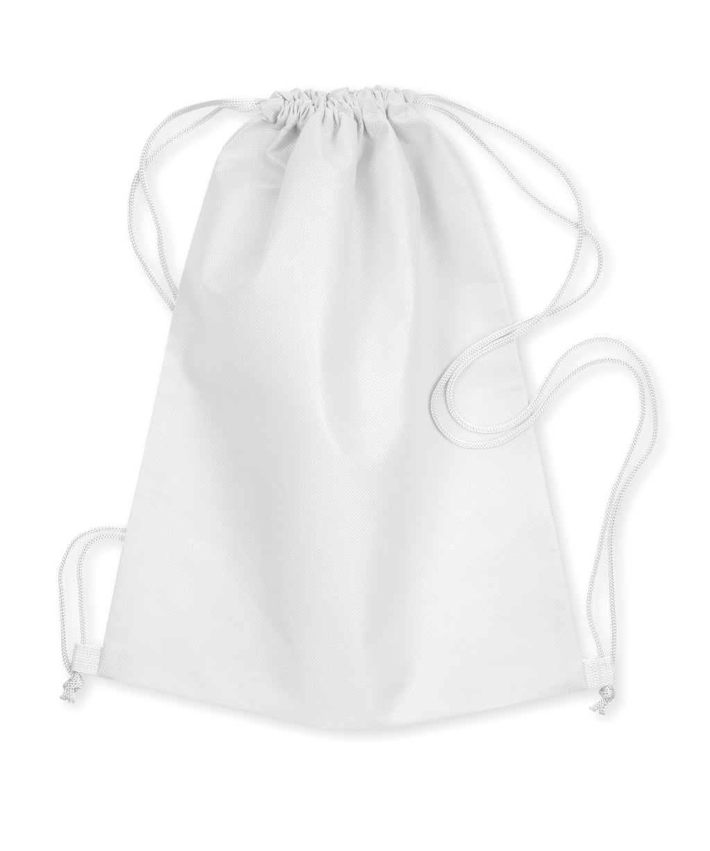 DAFFY – 80gr/m² nonwoven drawstring – White