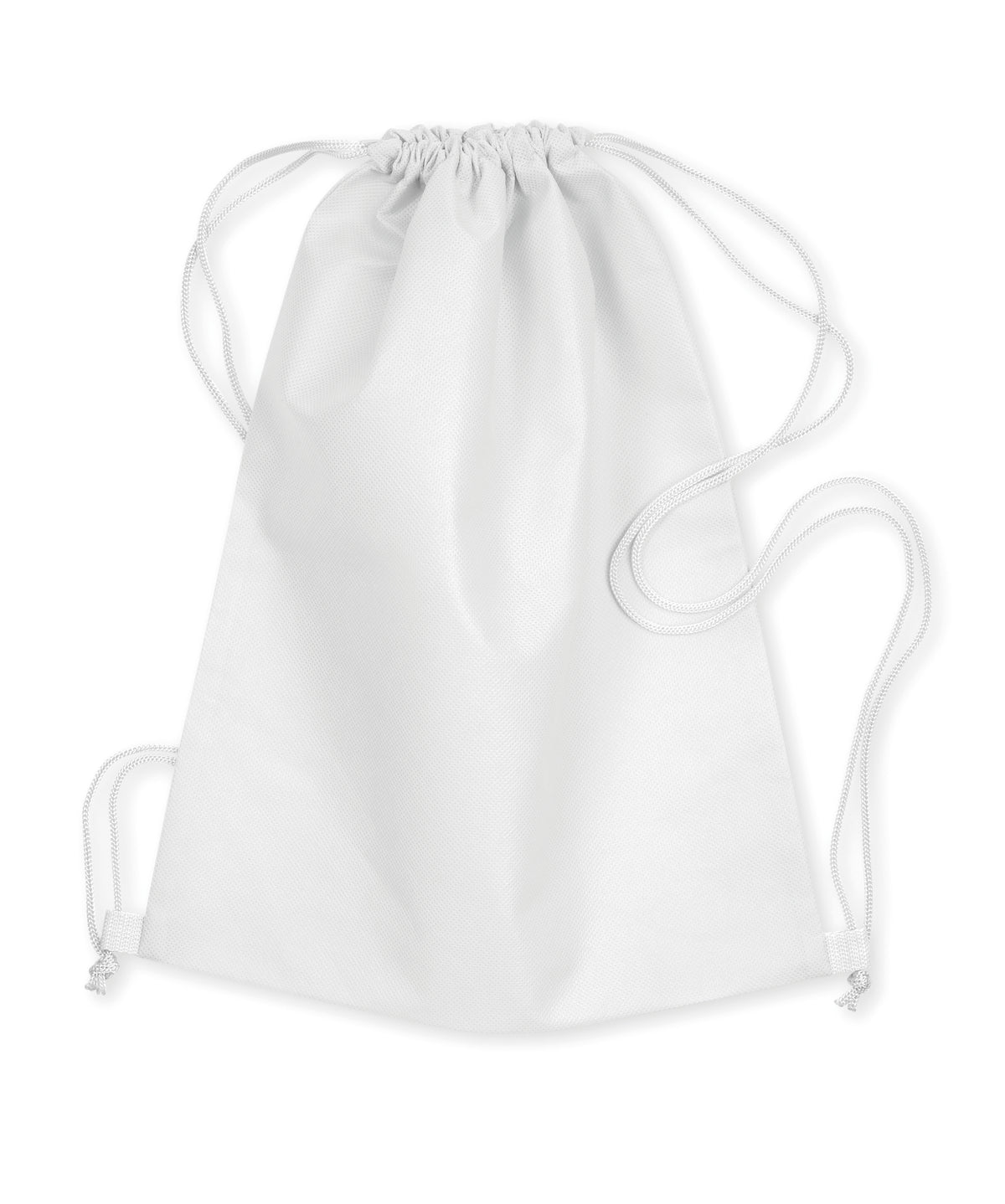 DAFFY – 80gr/m² nonwoven drawstring – White