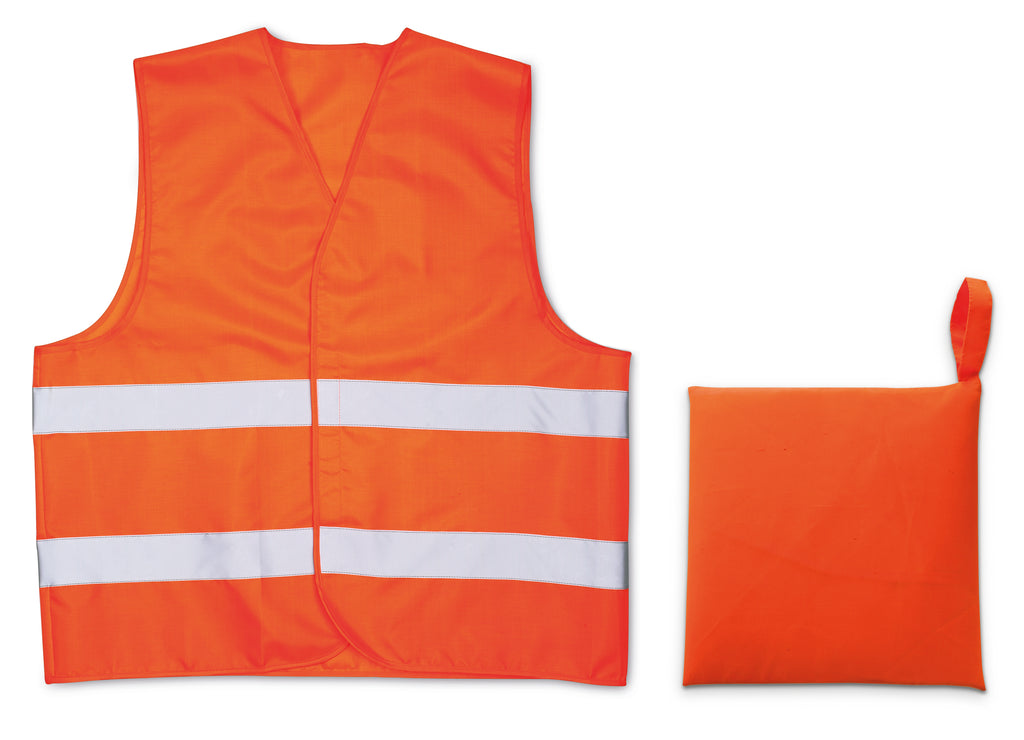 VISIBLE – Knitted material waistcoat – Orange
