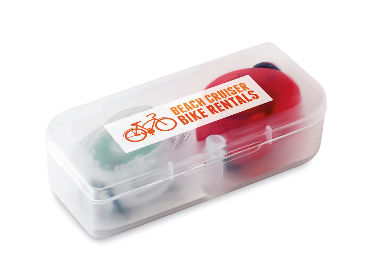 BYLUX – 2 bicycle lights in PP box – item picture printed