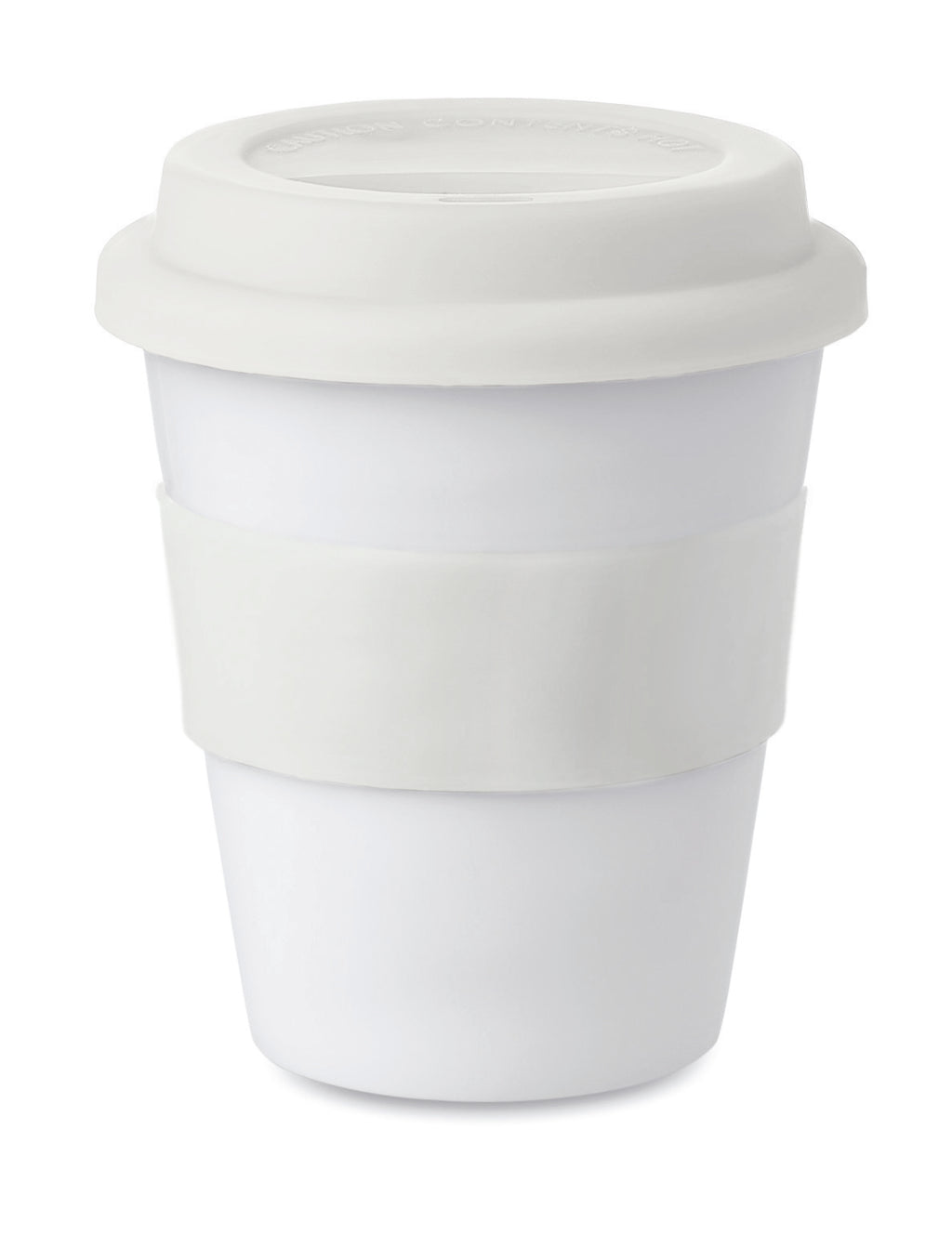 ASTORIA – PP tumbler with silicone lid – White