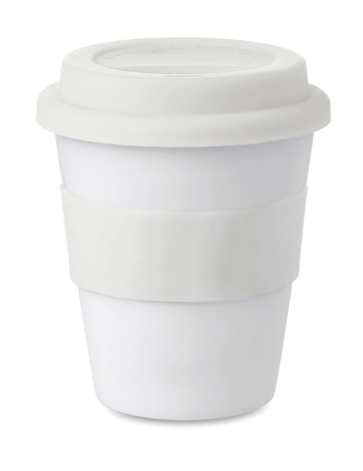 ASTORIA – PP tumbler with silicone lid – White