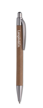 PUSHTON – Carton barrel ball pen – item picture printed