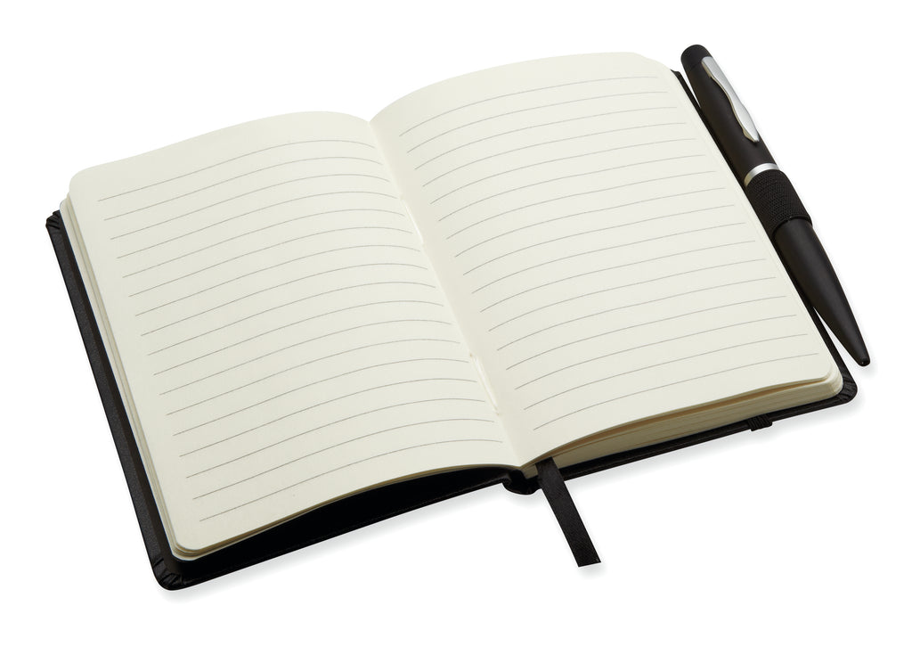 NOTALUX – A6 notebook with pen 72 lined – item picture side