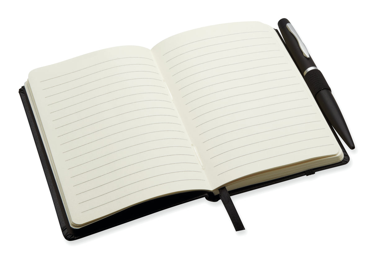 NOTALUX – A6 notebook with pen 72 lined – item picture side