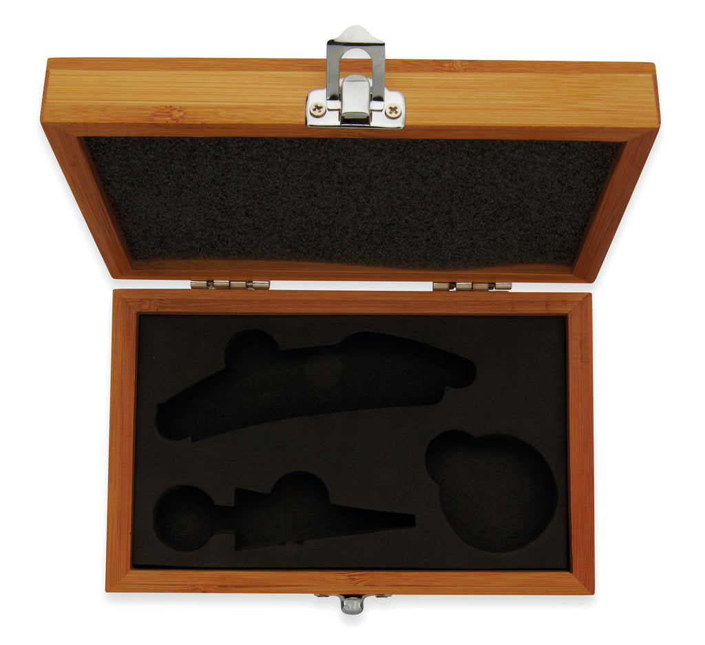 SONOMA – Wine set in bamboo box – item picture side