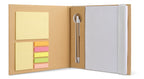 QUINCY – Notebook with memo set and pen – White