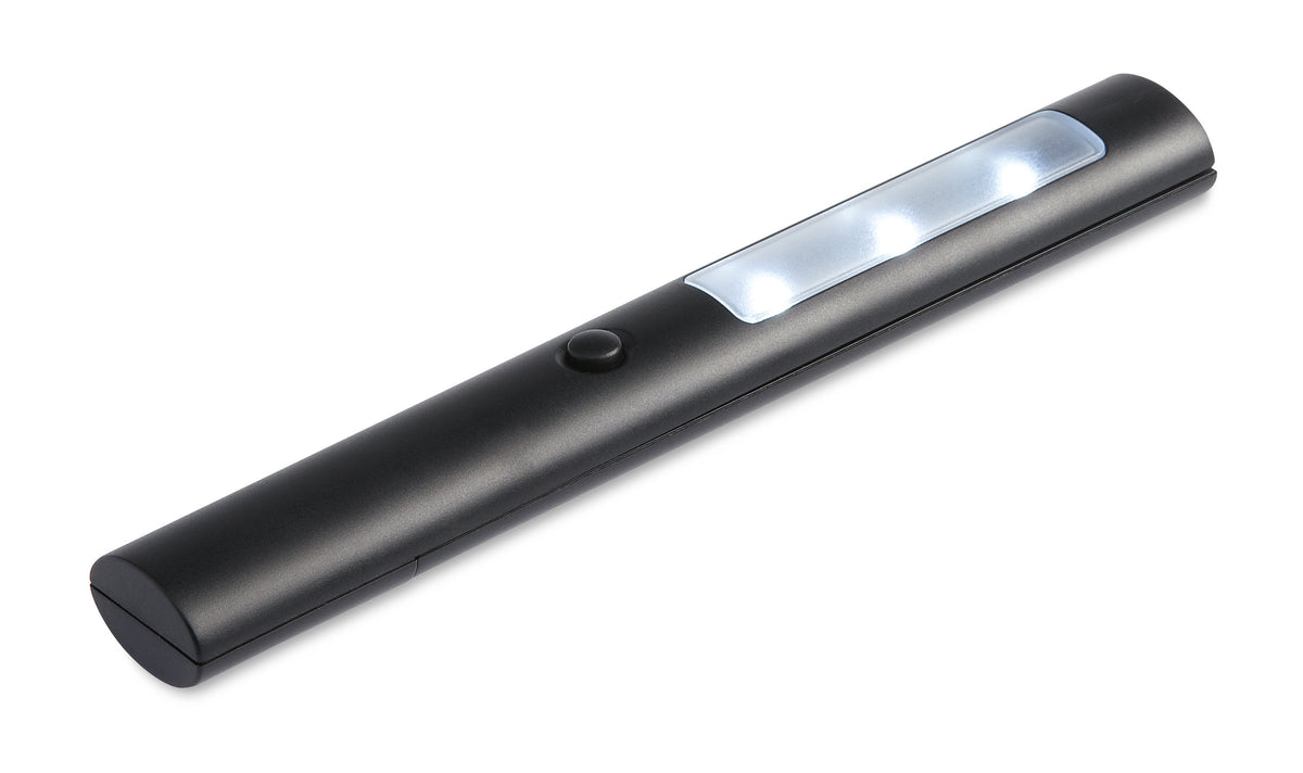 ANDRE – 3 LED torch with magnet – Black