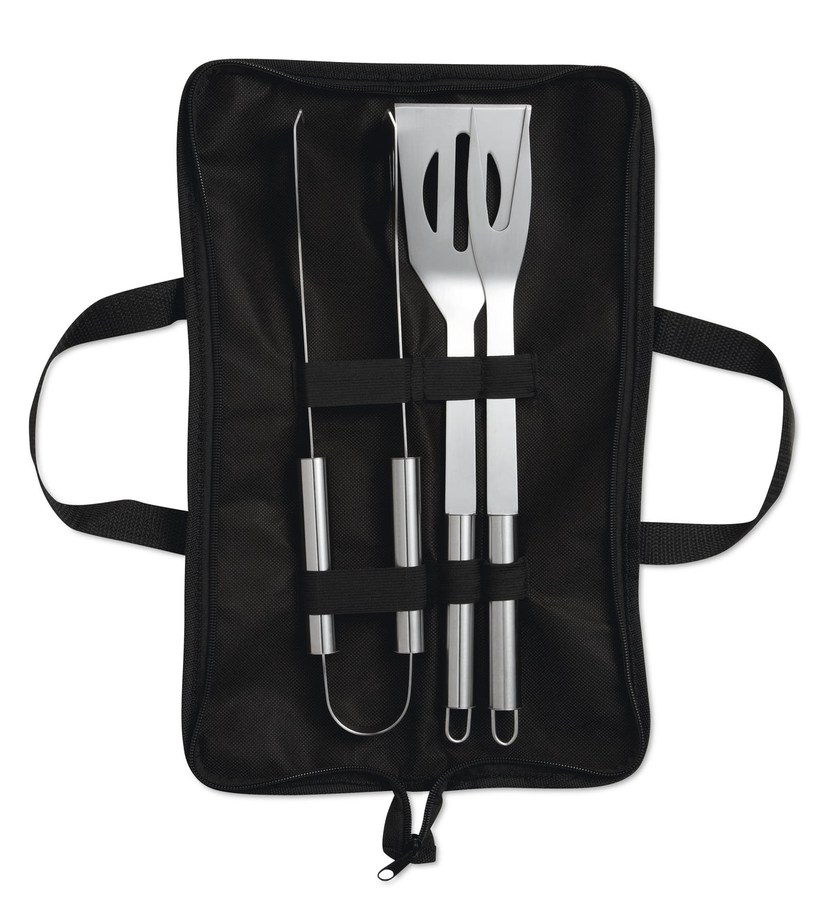 SHAKES – 3 Barbecue tools in pouch – Black