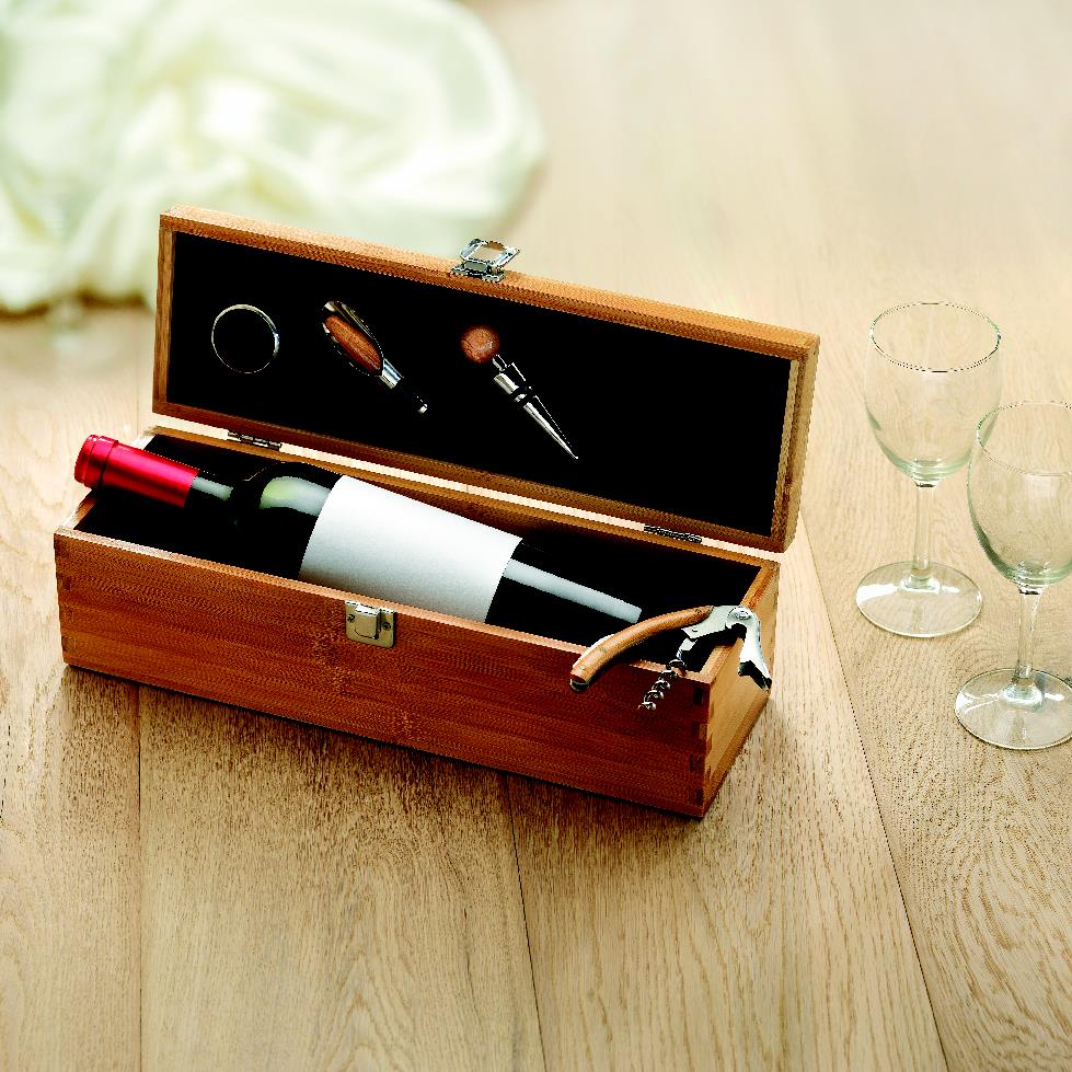 TARDOR – Wine set in bamboo box – item ambiant picture