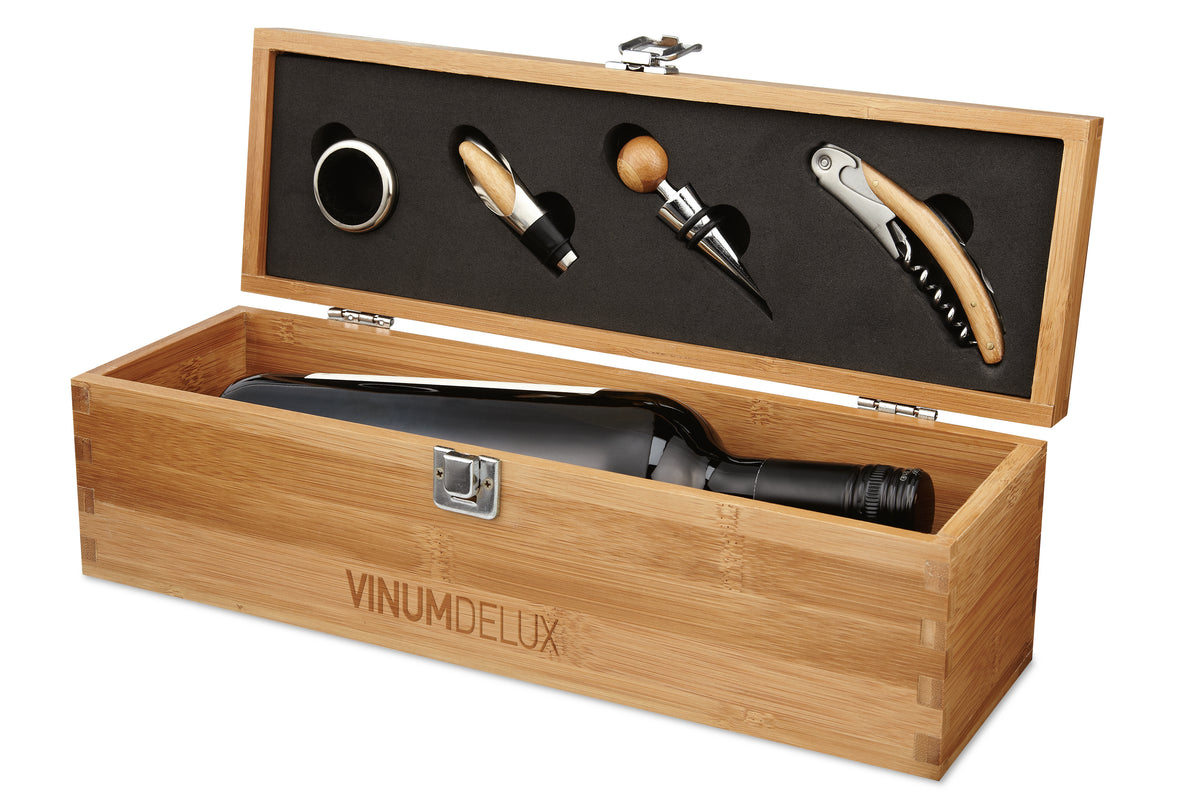 TARDOR – Wine set in bamboo box – item picture printed