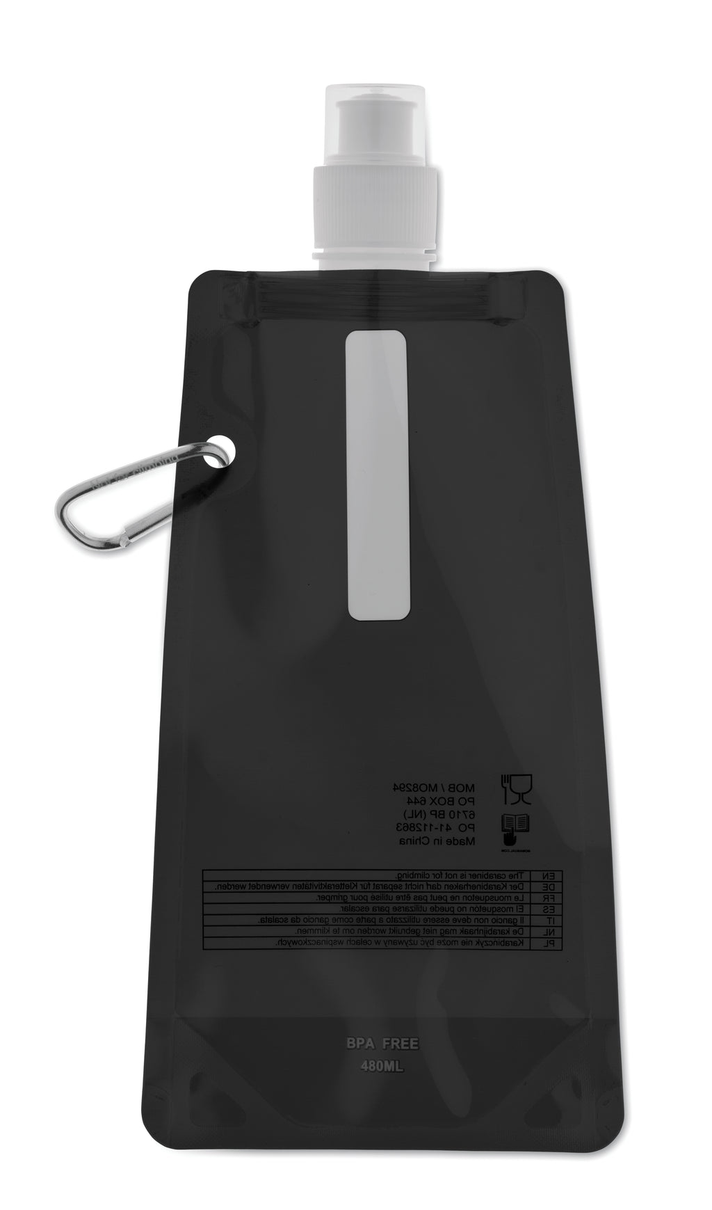 GATES – Foldable water bottle – Black