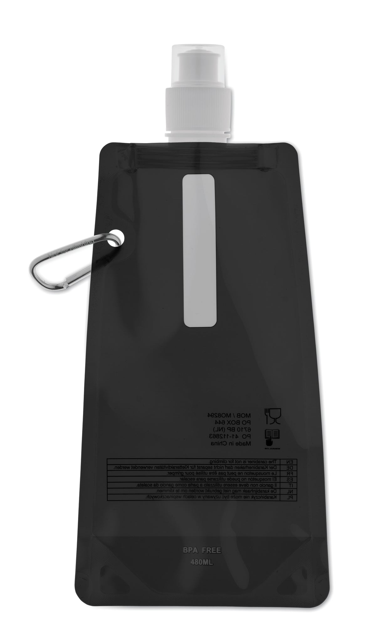 GATES – Foldable water bottle – Black