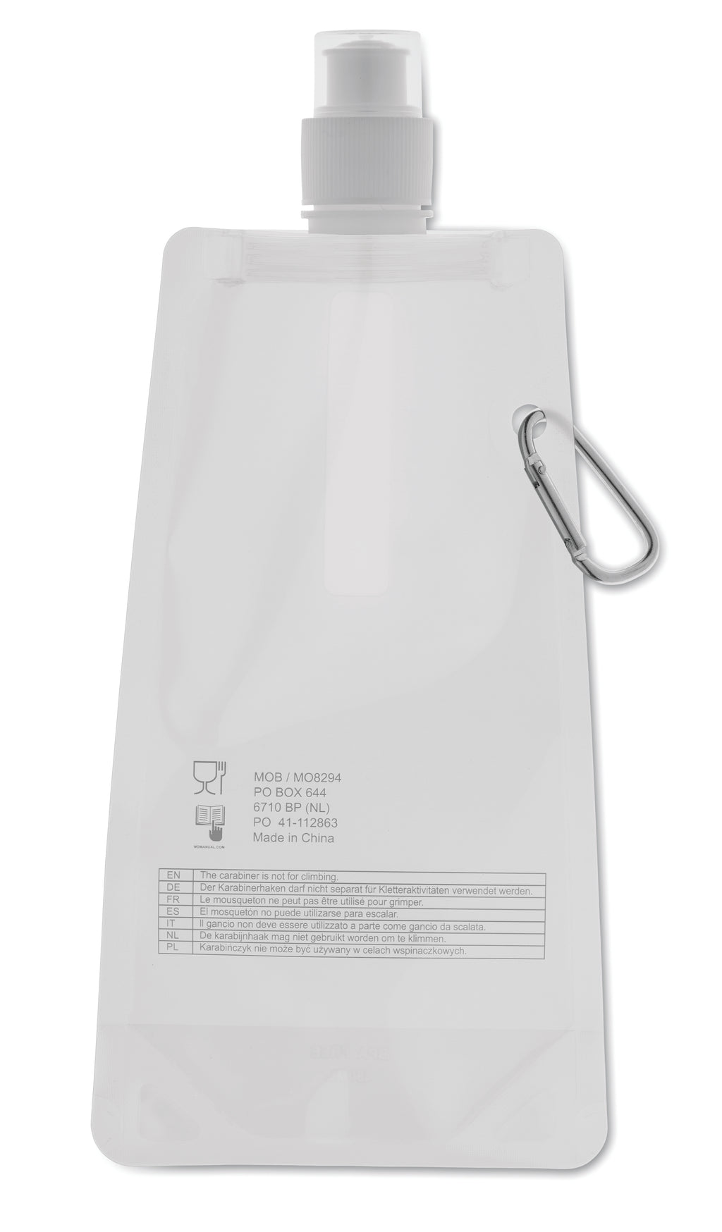 GATES – Foldable water bottle – item picture open