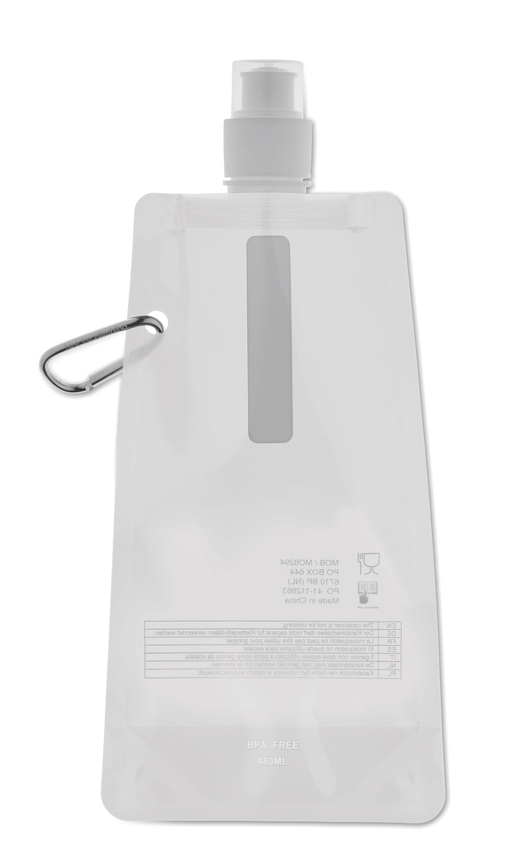 GATES – Foldable water bottle – White