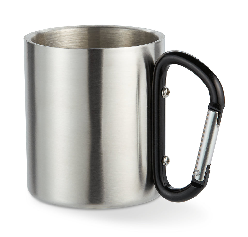 TRUMBO – Metal mug & carabiner handle – Black