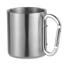 TRUMBO – Metal mug & carabiner handle – Matt Silver