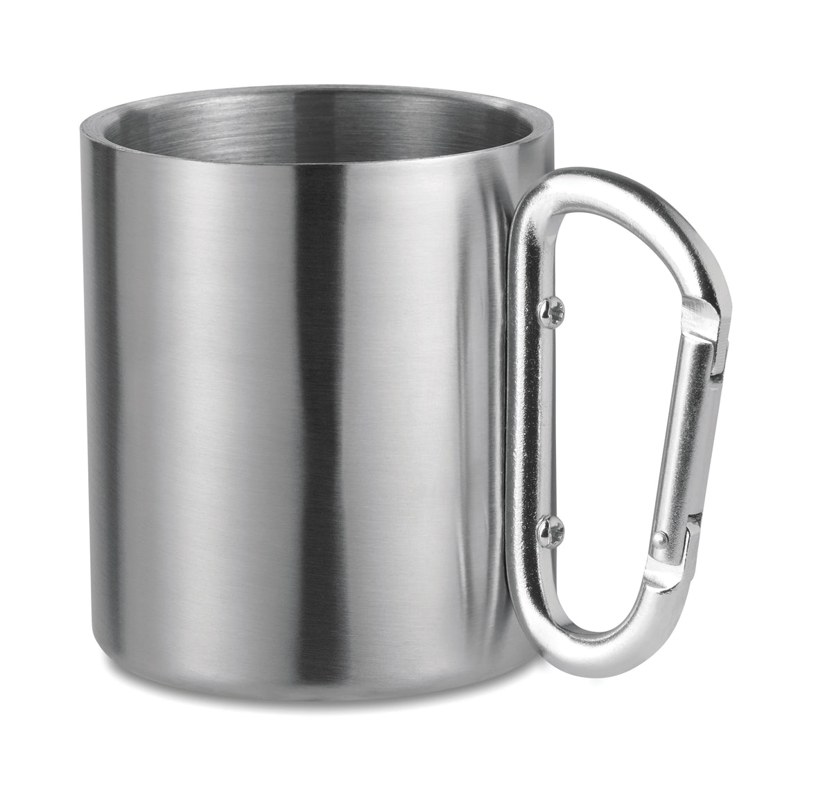 TRUMBO – Metal mug & carabiner handle – Matt Silver