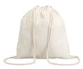 HUNDRED – 100gr/m² cotton drawstring bag – Beige