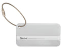 TAGGY – Aluminium luggage tag – Matt Silver