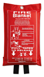 BLAKE – Fire blanket in pouch 100x95cm – Red