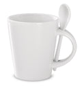 SUBLIMKONIK – Sublimation mug with spoon – White