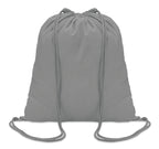 COLORED – 100gr/m² cotton drawstring bag – Grey