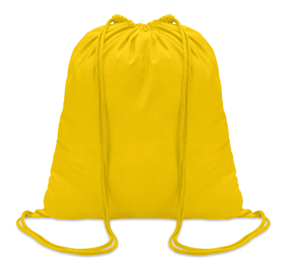 COLORED – 100gr/m² cotton drawstring bag – Yellow