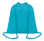 COLORED – 100gr/m² cotton drawstring bag – Turquoise