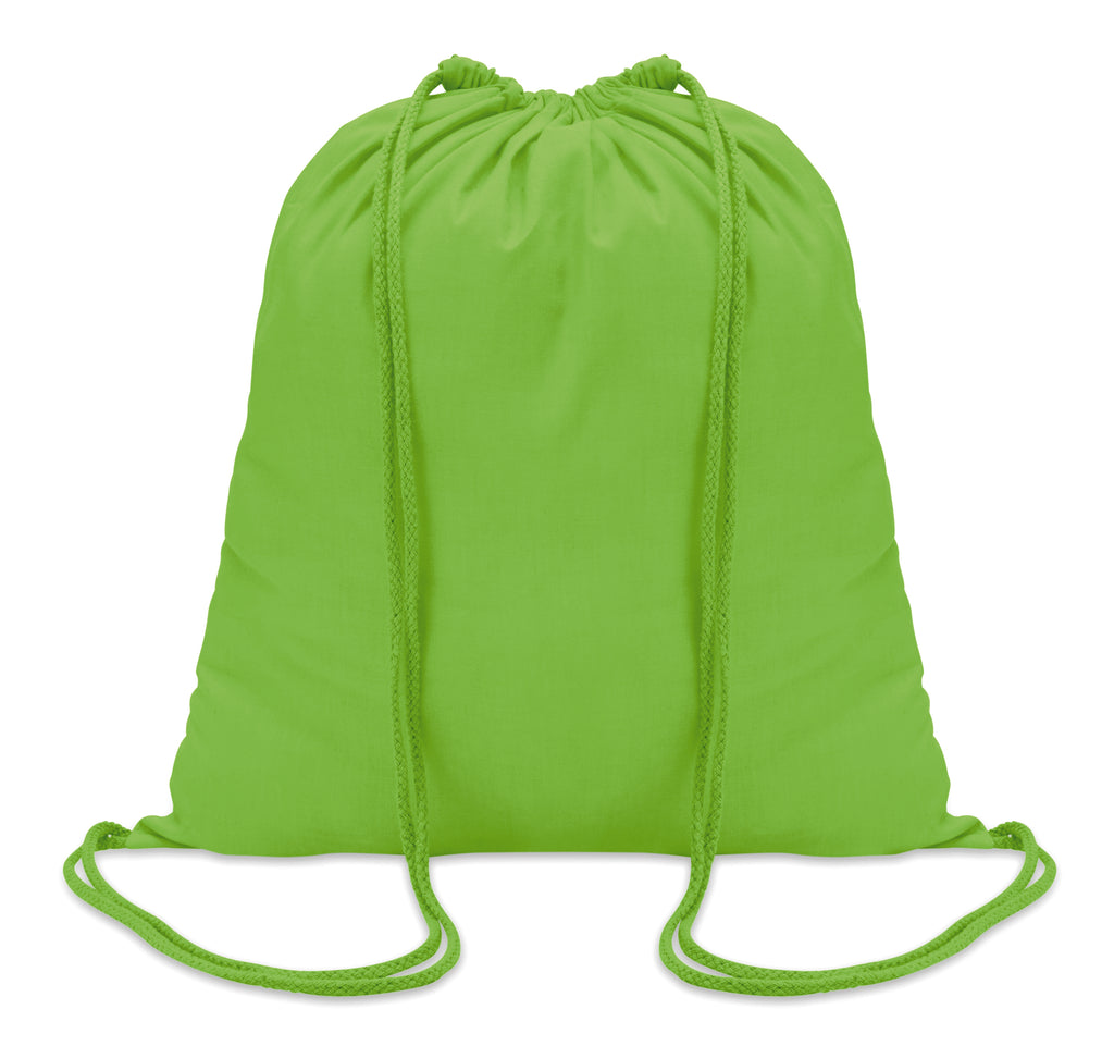 COLORED – 100gr/m² cotton drawstring bag – Lime