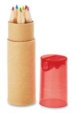 PETIT LAMBUT – 6 coloured pencils – Transparent Red