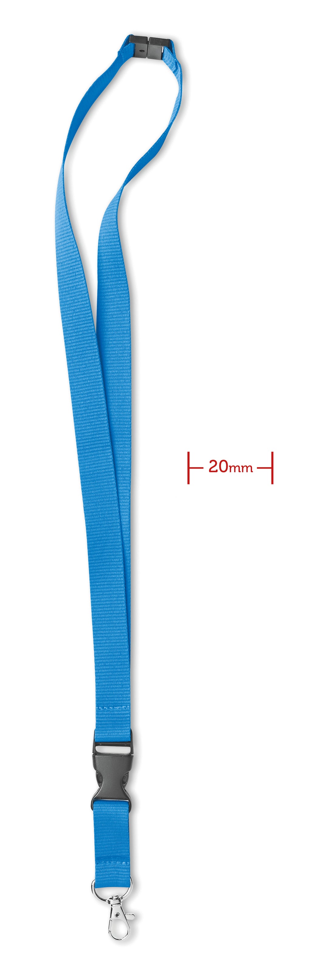 LANY – Lanyard hook and buckle 20 mm – Turquoise