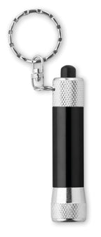 ARIZO – Aluminium torch with key ring – Black