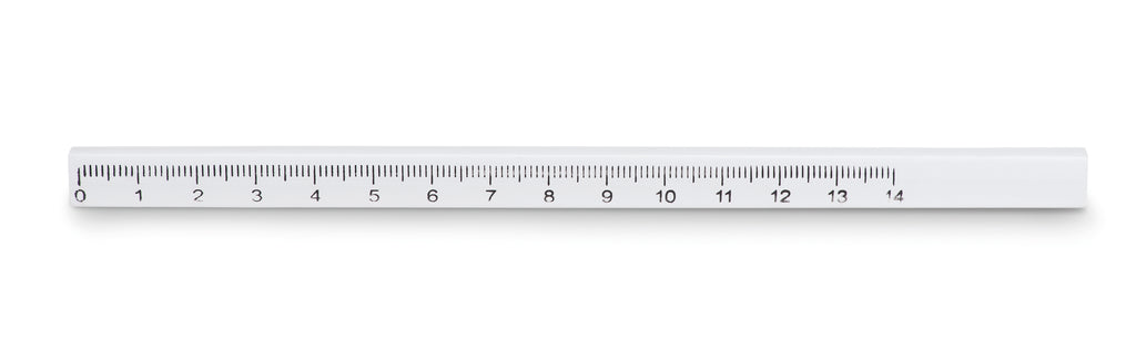 MADEROS – Carpenters pencil with ruler – White