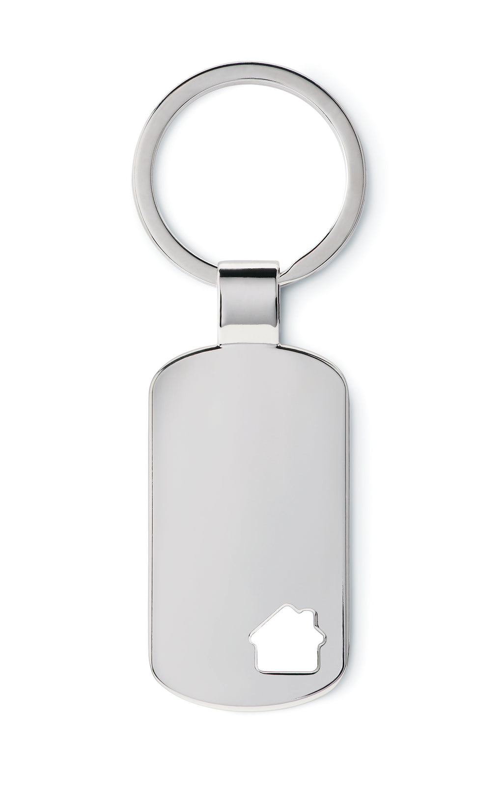 HOUSE KEY – Key ring with house detail – Matt Silver