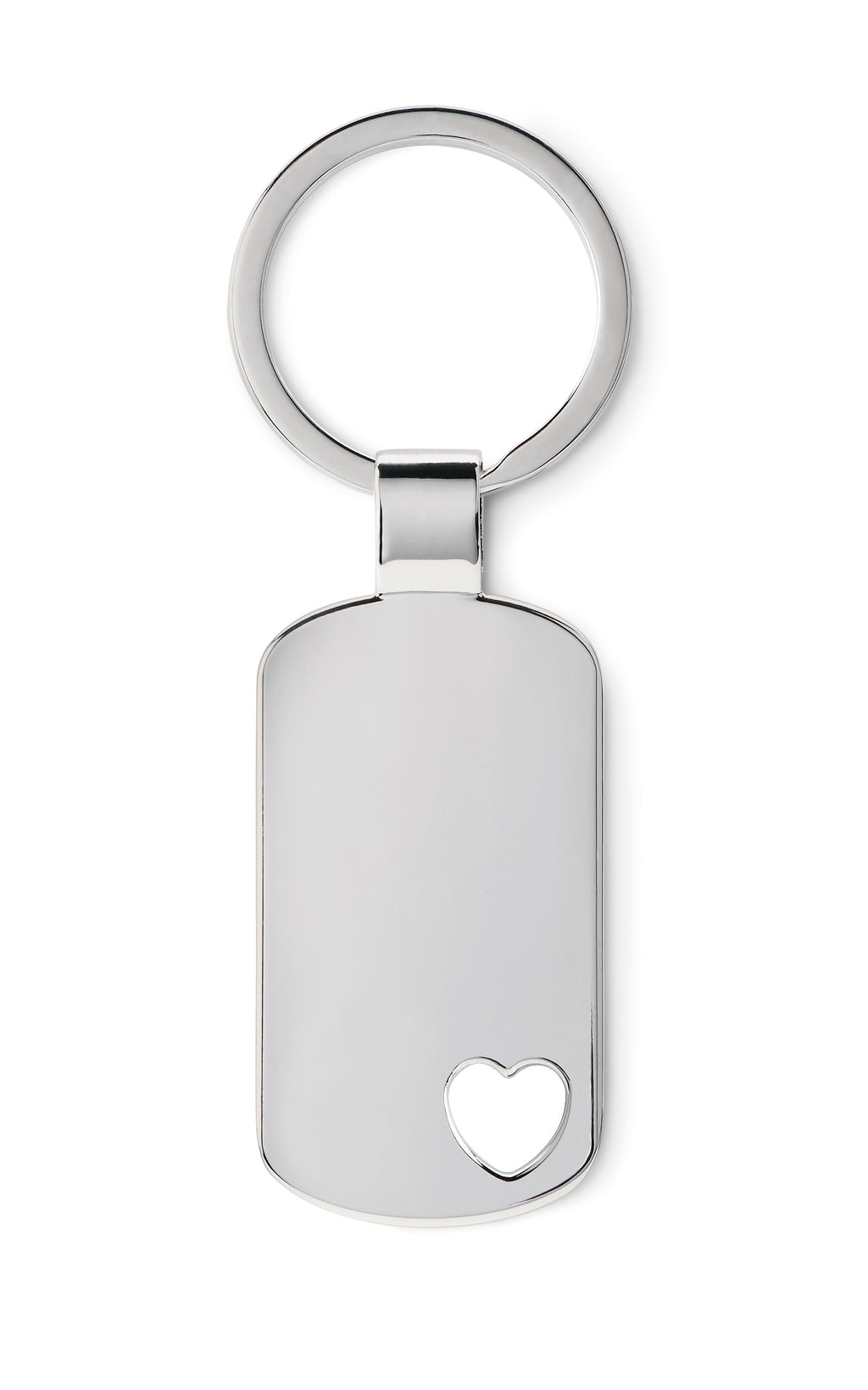 CORAZON – Key ring with heart detail – Matt Silver