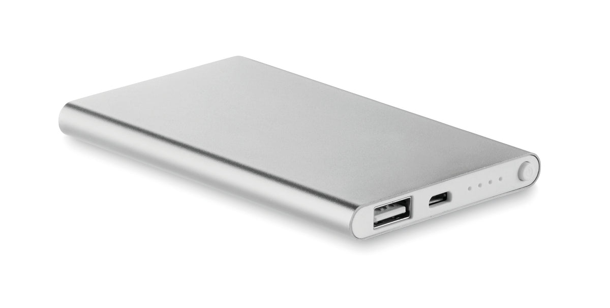 POWERFLAT – Powerbank 4000mAh 5W – Matt Silver