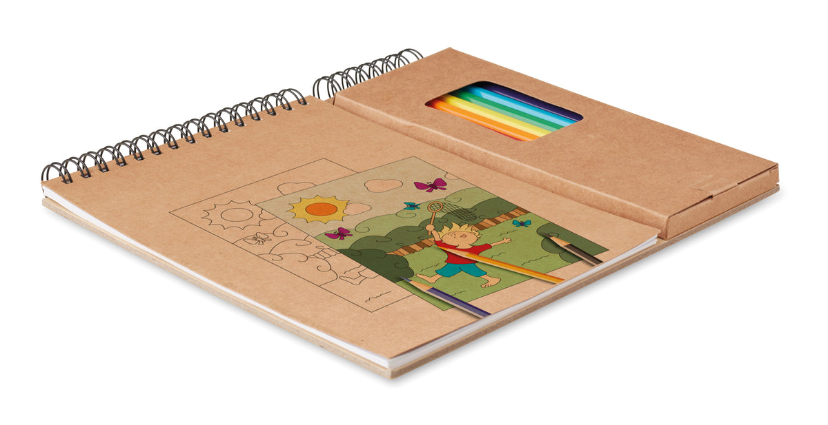 COLOPAD – Colouring set with notepad – item picture side