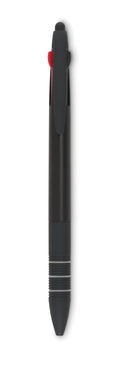MULTIPEN – 3 colour ink pen with stylus – Black