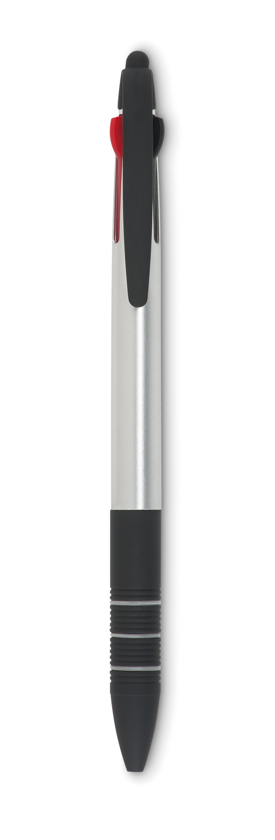 MULTIPEN – 3 colour ink pen with stylus – Silver