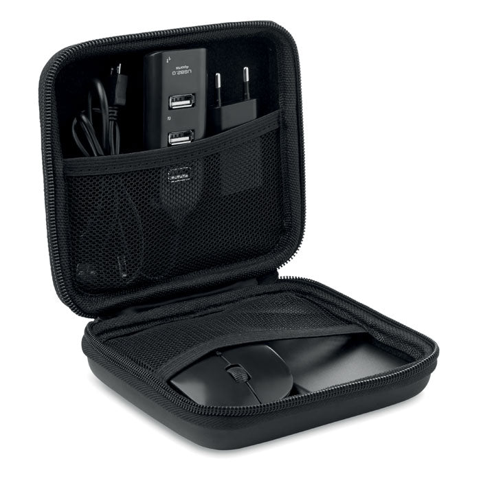 POWERSET – Computer accessories pouch – Black