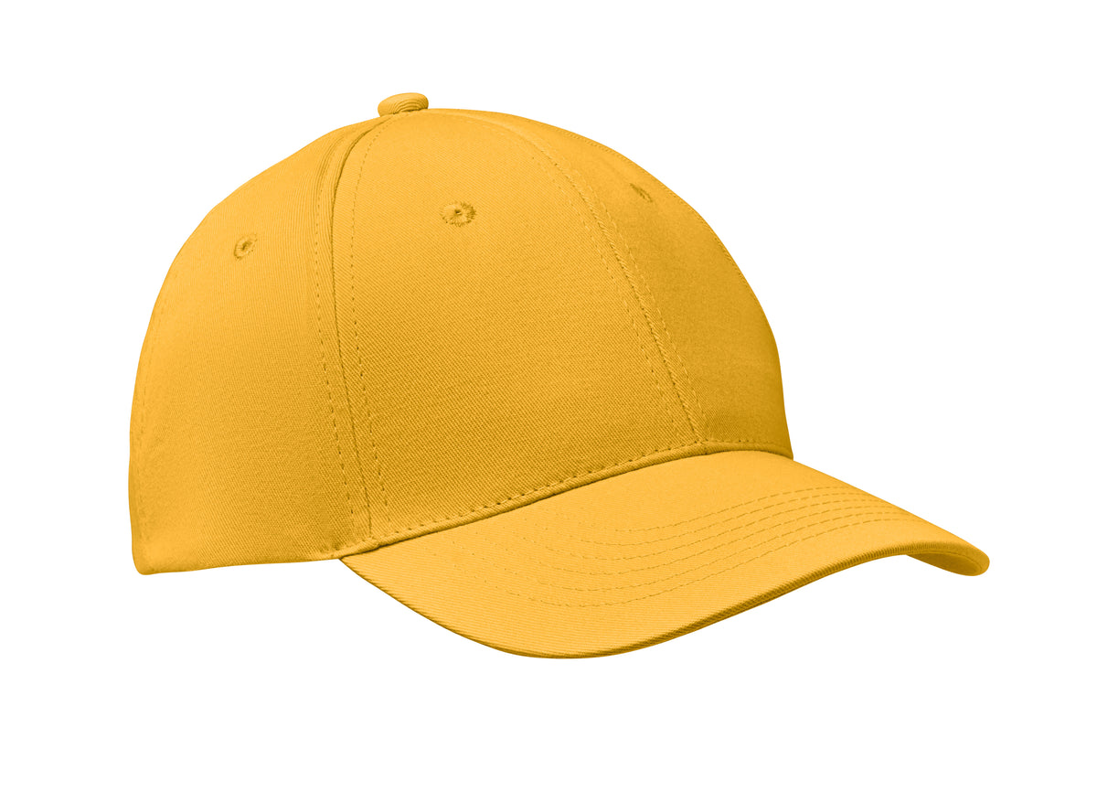BASIE APOLLO – 6 Panel baseball cap 160 gr/m – Yellow