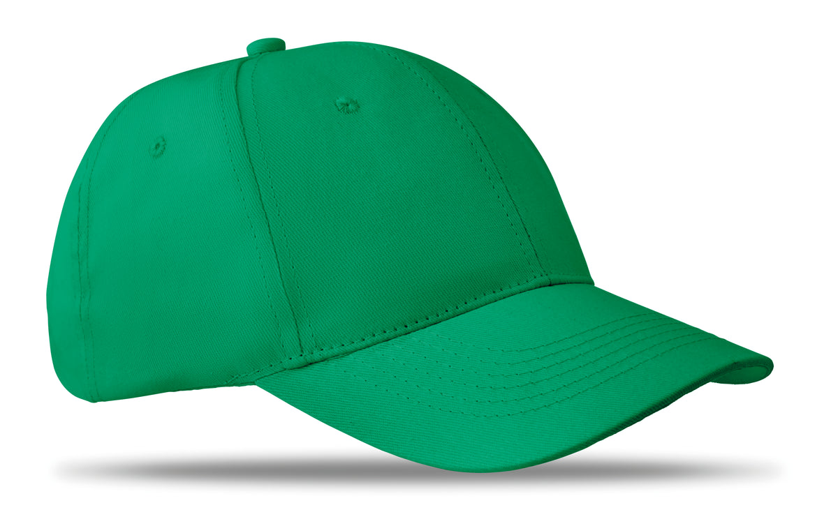 BASIE APOLLO – 6 Panel baseball cap 160 gr/m – Green